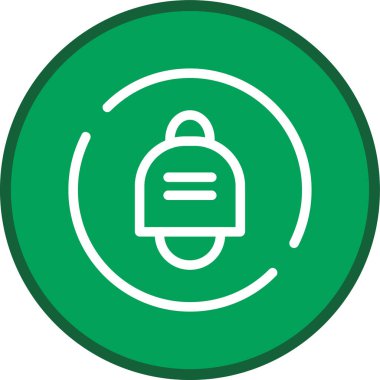 Çanta simgesinin vektör illüstrasyonu