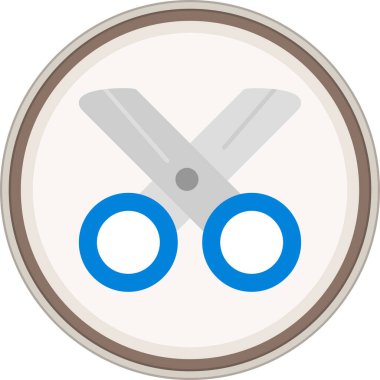 makas simgesinin vektör illüstrasyonu