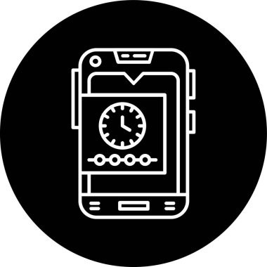 Smartphone Simgesi, vektör illüstrasyonu