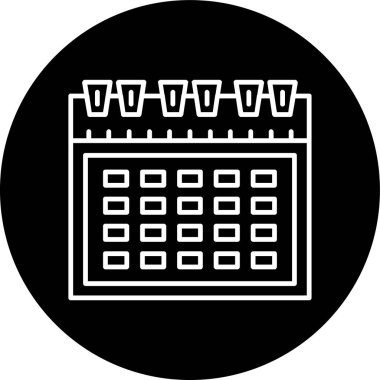 Takvim. Web simgesi basit tasarım