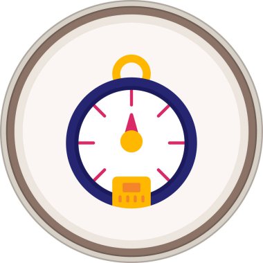 Saat simgesinin vektör illüstrasyonu