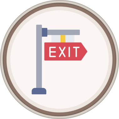 çıkış simgesi modayı izole etti