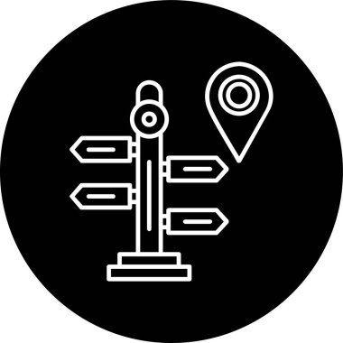 gps konum vektörü simgesi