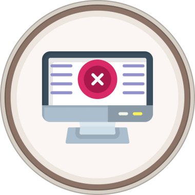 Bilgisayar simgesi. vektör illüstrasyonu