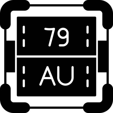 periyodik tablo ögesi simgesi katı biçiminde