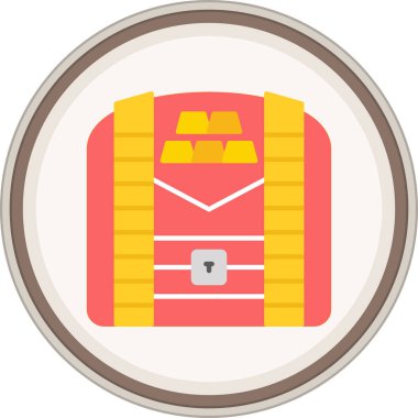 çanta simgesi vektör illüstrasyonu