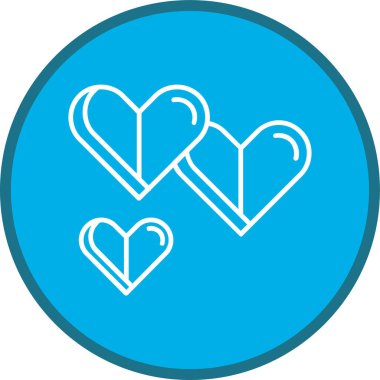 Kalp. Web simgesi basit tasarım