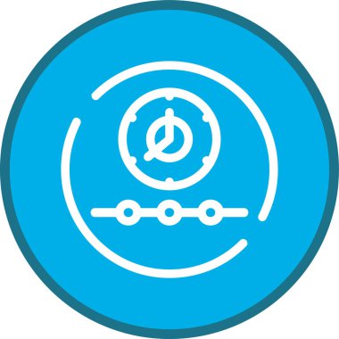 Tek bir simgenin vektör illüstrasyonu