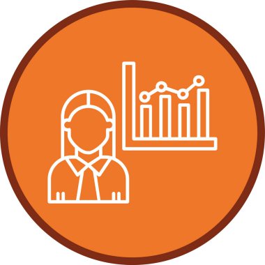 İş ve finans simgesinin vektör illüstrasyonu