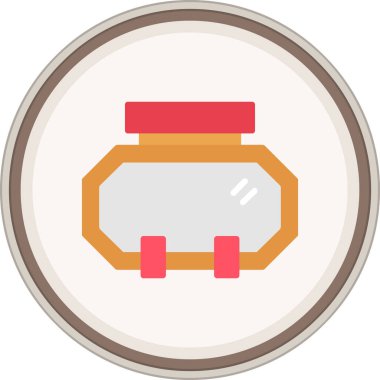 Banka. Web simgesi basit illüstrasyon