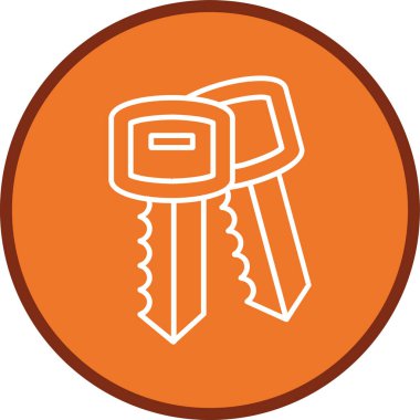 anahtar simgesi, vektör illüstrasyonu