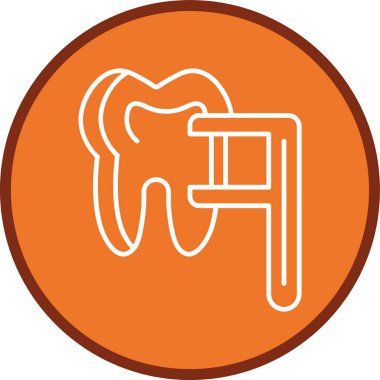 Diş. Web simgesi basit illüstrasyon