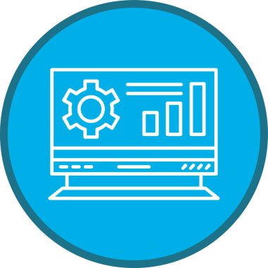 seo modern simgesinin vektör illüstrasyonu