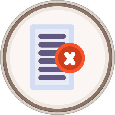 Hata düz vektör simgesi