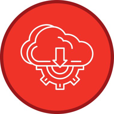 Moda biçimi izole edilmiş arkaplanda bulut hesaplama simgesi