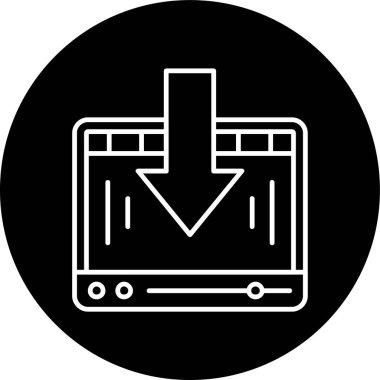 İndir. Web simgesi basit illüstrasyon