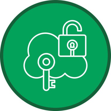 anahtar simgesi, modern vektör çizimi tasarımı