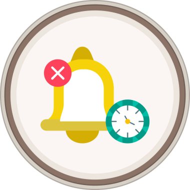 Çan Düz Vektör Simgesi