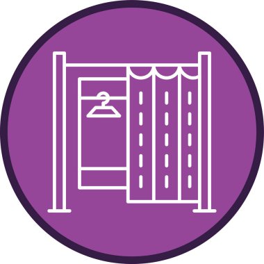 Kapı. Web simgesi basit illüstrasyon