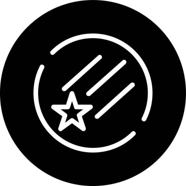 Yıldız simgesinin vektör illüstrasyonu