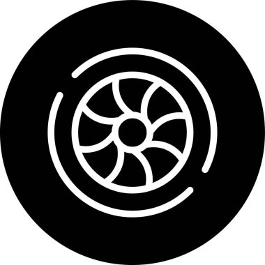 Yiyecek ve içecek ikonunun vektör illüstrasyonu