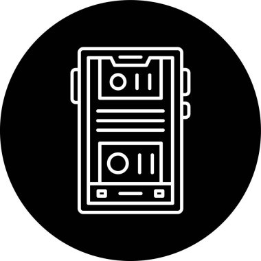 Mobil simgenin illüstrasyon vektör tasarımı