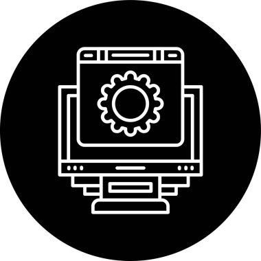 seo modern simgesinin vektör illüstrasyonu