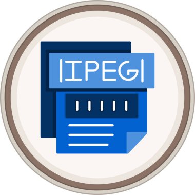 Dosya biçim simgesinin vektör illüstrasyonu