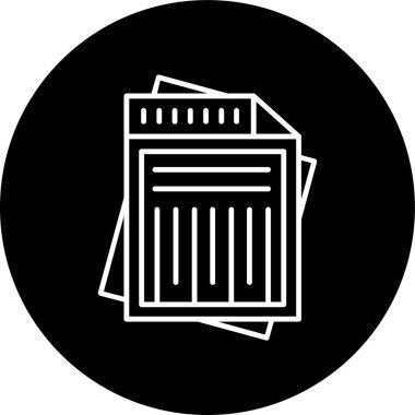 Shredding Line inverted circle. Vector Illustration For Web Use