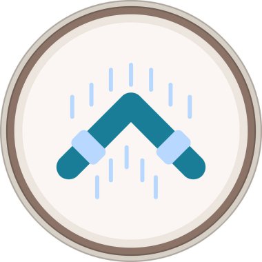 U Turn Flat sticker. Vector Illustration For Web Use