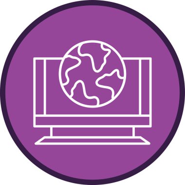 Araştırma Hattı çoklu daire. Web Kullanımı için Vektör İllüstrasyonu