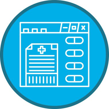 Reçeteli hat çoklu daire. Web Kullanımı için Vektör İllüstrasyonu