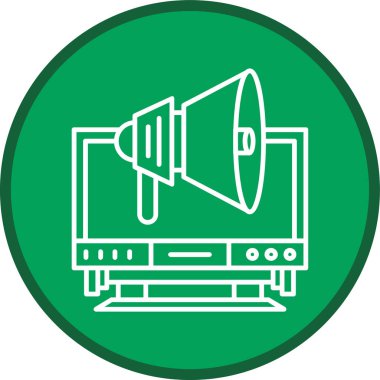 Computer Line multi circle. Vector Illustration For Web Use