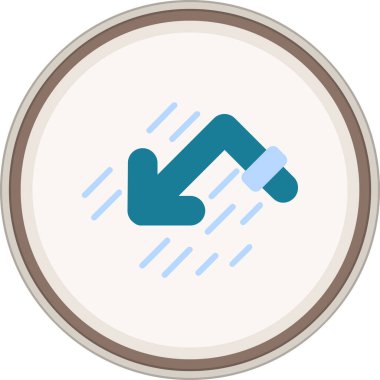 Bounce Flat sticker. Vector Illustration For Web Use