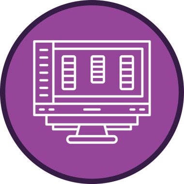 Tasks Line multi circle. Vector Illustration For Web Use