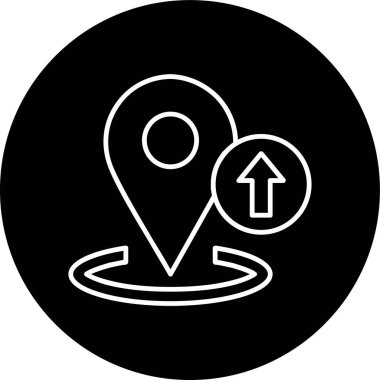 Hat ters çevrilmiş çemberi yükle. Web Kullanımı için Vektör İllüstrasyonu