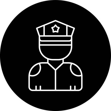 Gardiyan Hattı ters dönmüş. Web Kullanımı için Vektör İllüstrasyonu