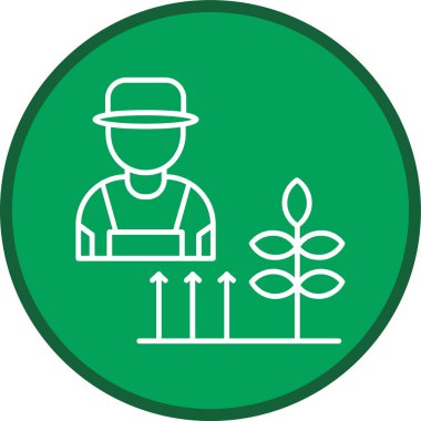 Bahçıvanlık Hattı çoklu dairesi. Web Kullanımı için Vektör İllüstrasyonu