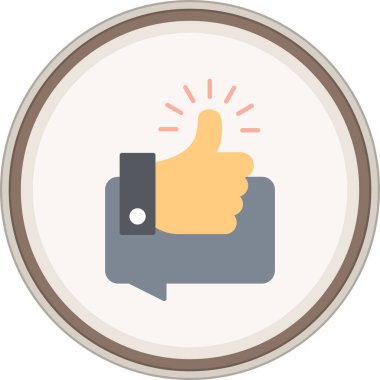 Düz çıkartma gibi. Web Kullanımı için Vektör İllüstrasyonu