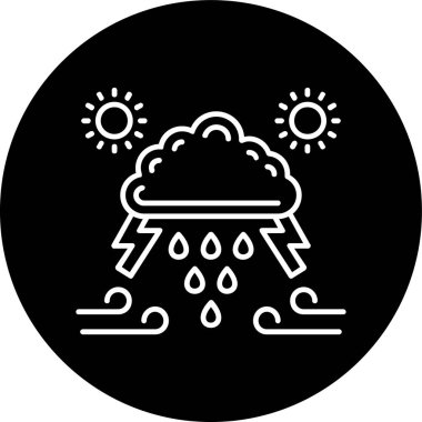 Bulut Hattı ters dönmüş daire. Web Kullanımı için Vektör İllüstrasyonu