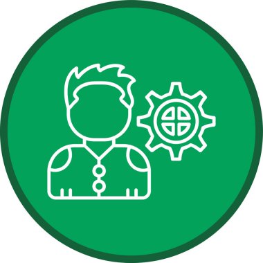 Administrator Line multi circle. Vector Illustration For Web Use