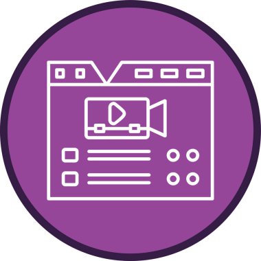 Tarayıcı Hattı çoklu dairesi. Web Kullanımı için Vektör İllüstrasyonu