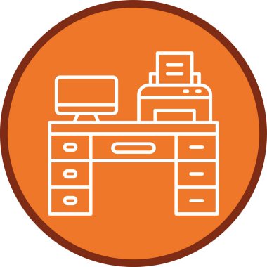 Masa Hattının çoklu dairesi. Web Kullanımı için Vektör İllüstrasyonu