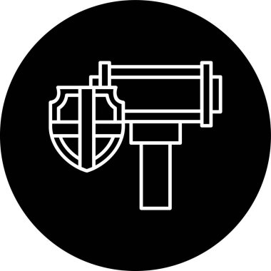 Yasal Çekiç Hattı ters çevrildi. Web Kullanımı için Vektör İllüstrasyonu