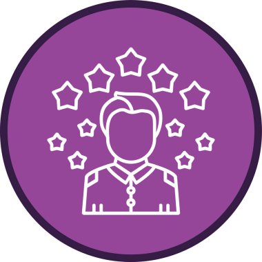 Best Employee Line multi circle. Vector Illustration For Web Use