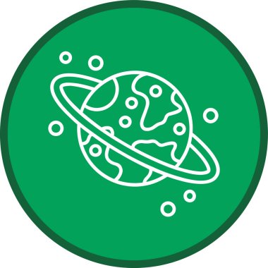 Planet Line multi circle. Vector Illustration For Web Use