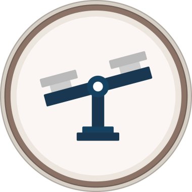 Scales Flat sticker. Vector Illustration For Web Use