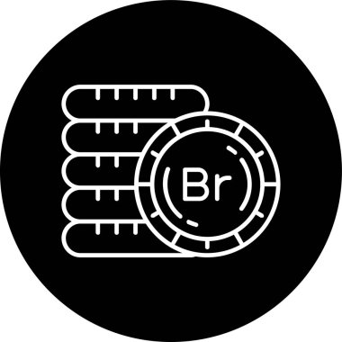 Etiyopya Birr Hattı ters çevrilmiş. Web Kullanımı için Vektör İllüstrasyonu