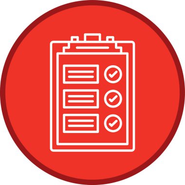 Kontrol Listesi Çoklu Çemberi. Web Kullanımı için Vektör İllüstrasyonu