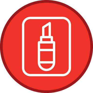 Lipstick Line multi circle. Vector Illustration For Web Use